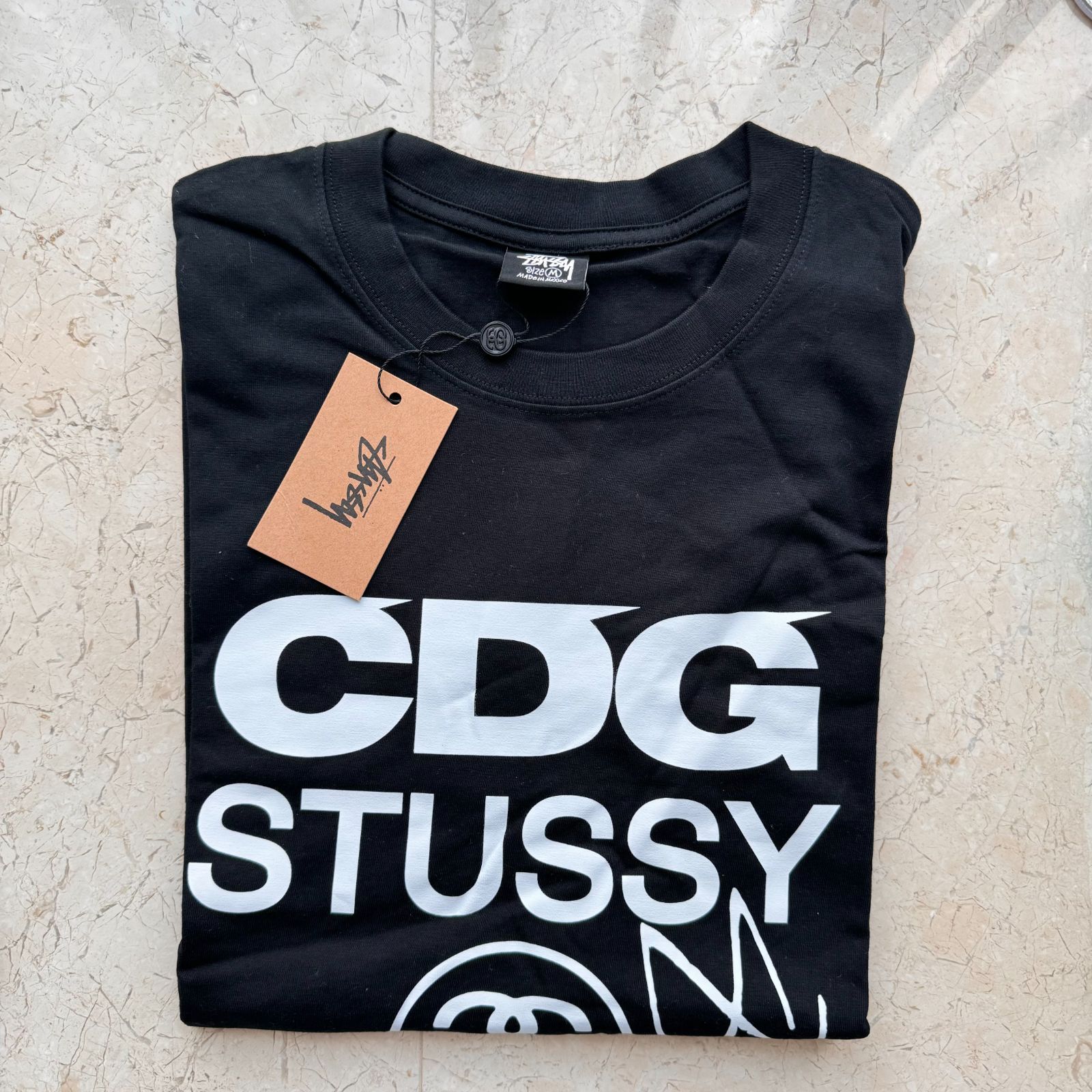 新品未使用】コムデギャルソン CDG✖️STUSSY Tシャツ 限定品 半袖 ブラック 男女兼用 Mサイズ即日発送 - メルカリ