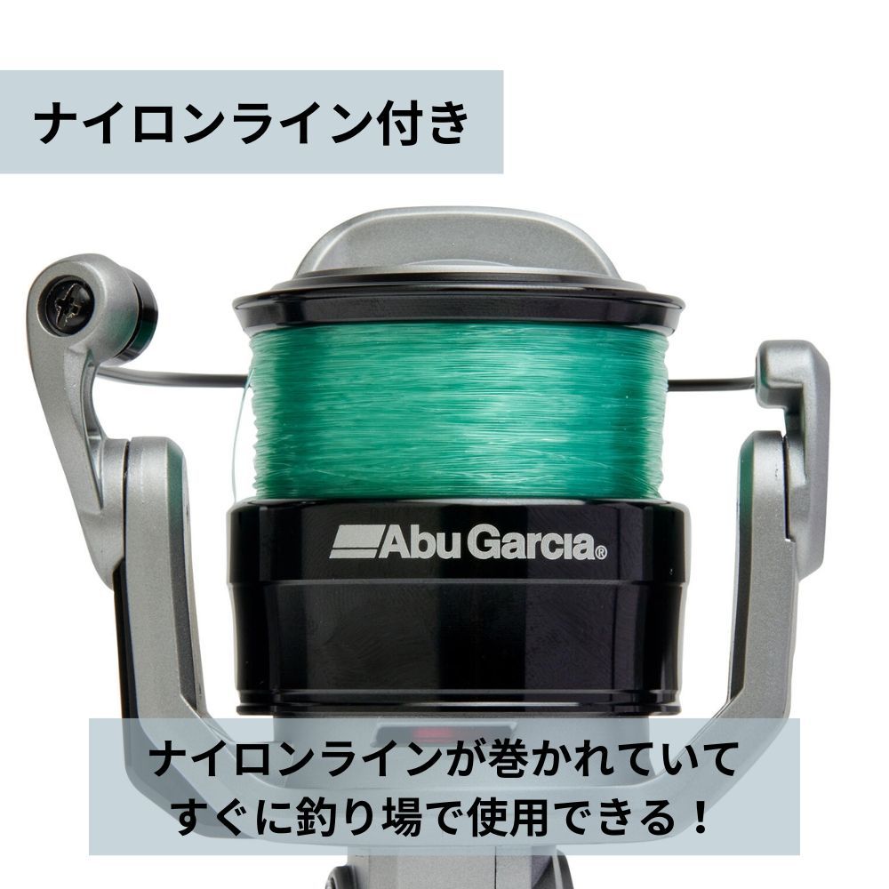 アブガルシア リール マックス X 2500 スピニング 糸付き AbuGarcia