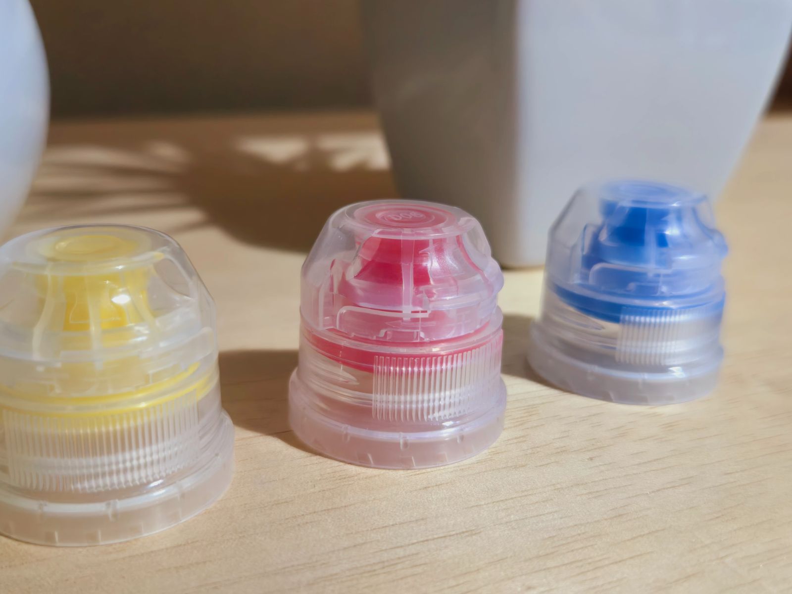 28mm交換用スポーツボトルキャップ3色SET☆ペットボトルキャップ