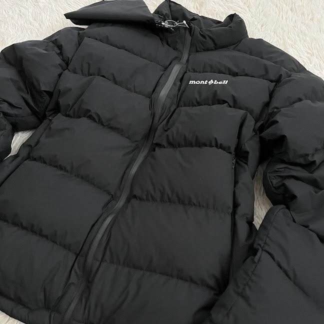 現行 モンベルパーマフロストライトダウンジャケット黒XL 800FP
