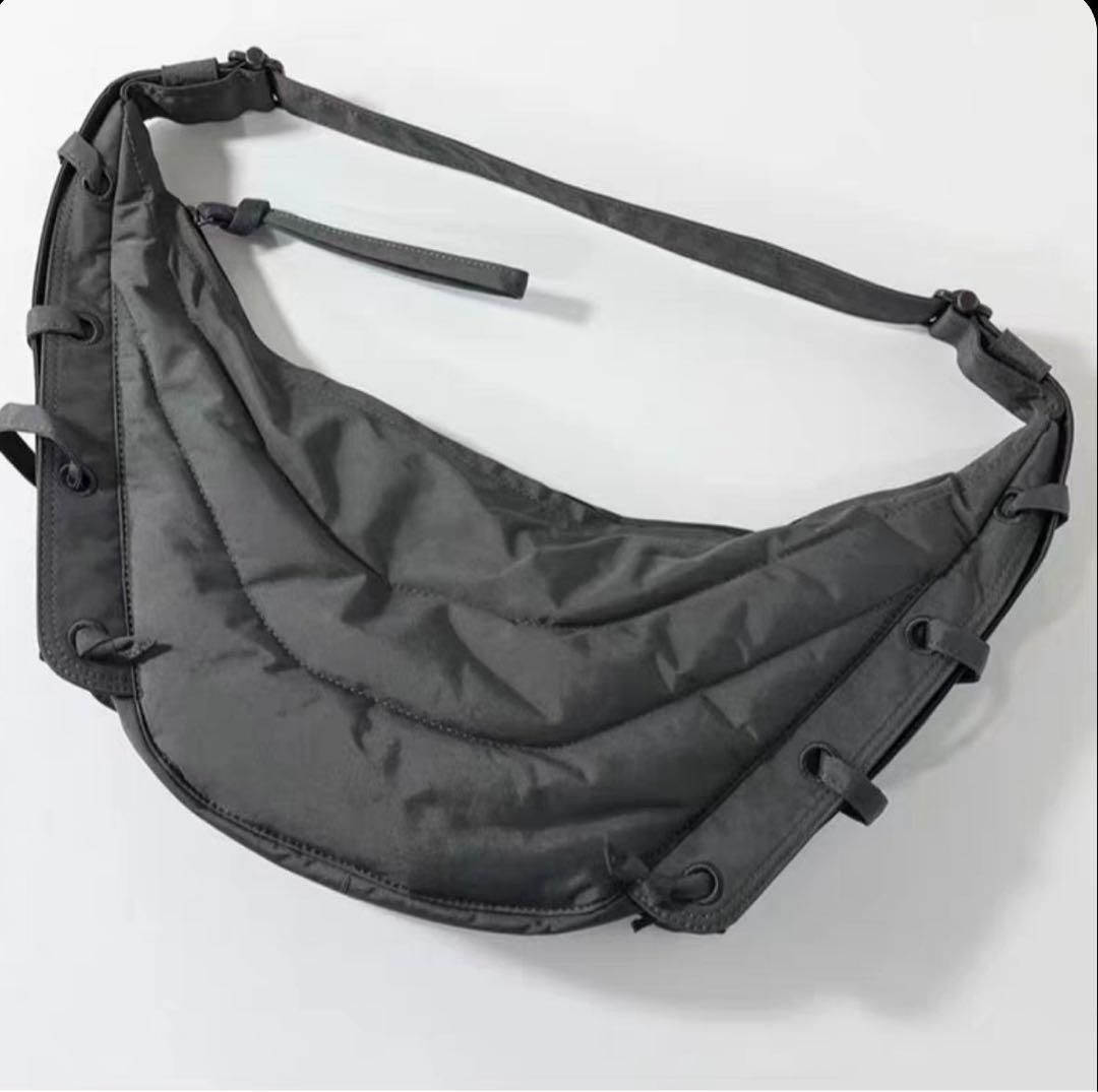 LEMAIRE Small Soft Game ナイロンバッグ グレー