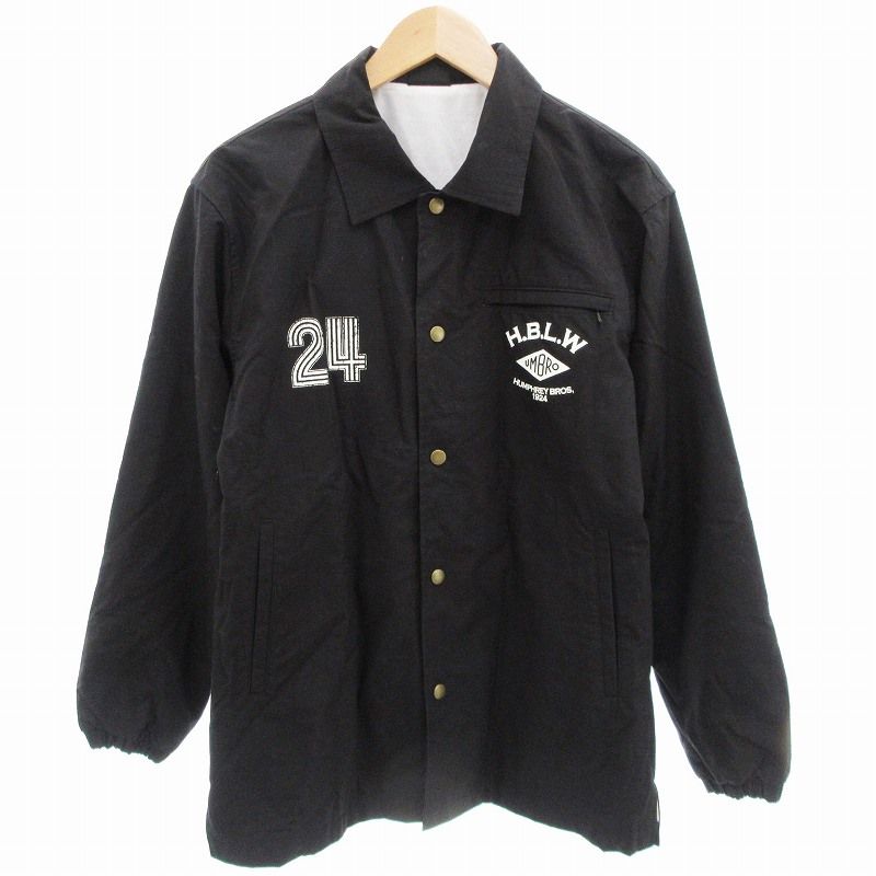 アンブロ UMBRO コーチジャケット ナイロン オーバーサイズ M 黒