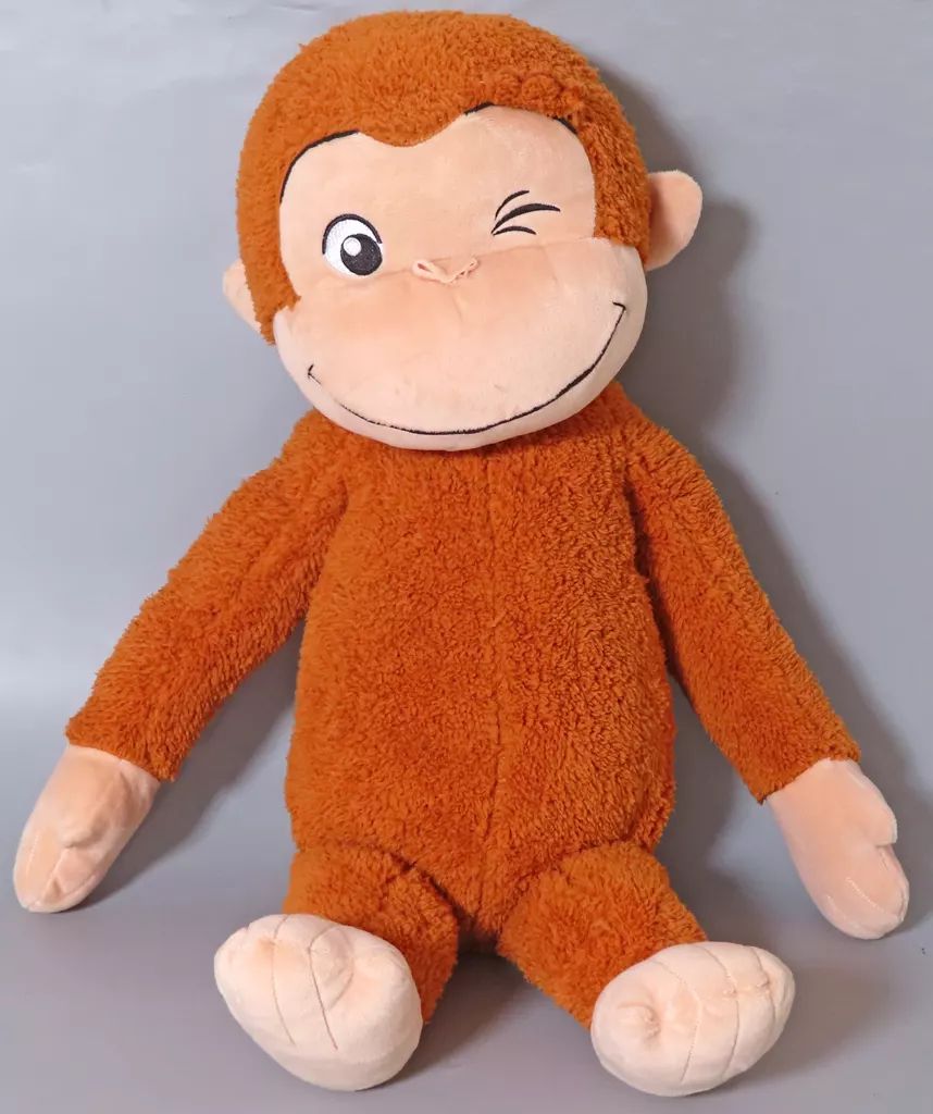 Curious e ぬいぐるみ　 おさるのジョージ　スーパーラージ Amazon.co.jp: おさるのジョージ スーパーラージ ぬいぐるみ ～はずか