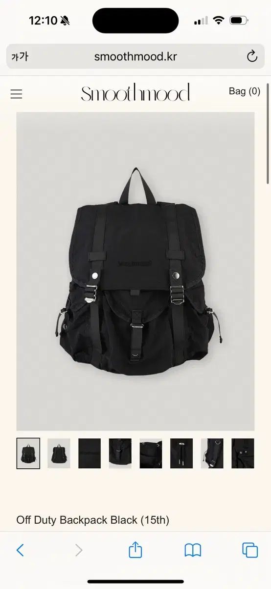 Smooth Mood スムードムード Off Duty Backpack Black