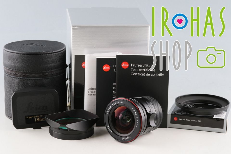 Leica Leitz Super-Elmar-M 18mm F|3.8 ASPH. Lens for Leica M With Box 60980L1