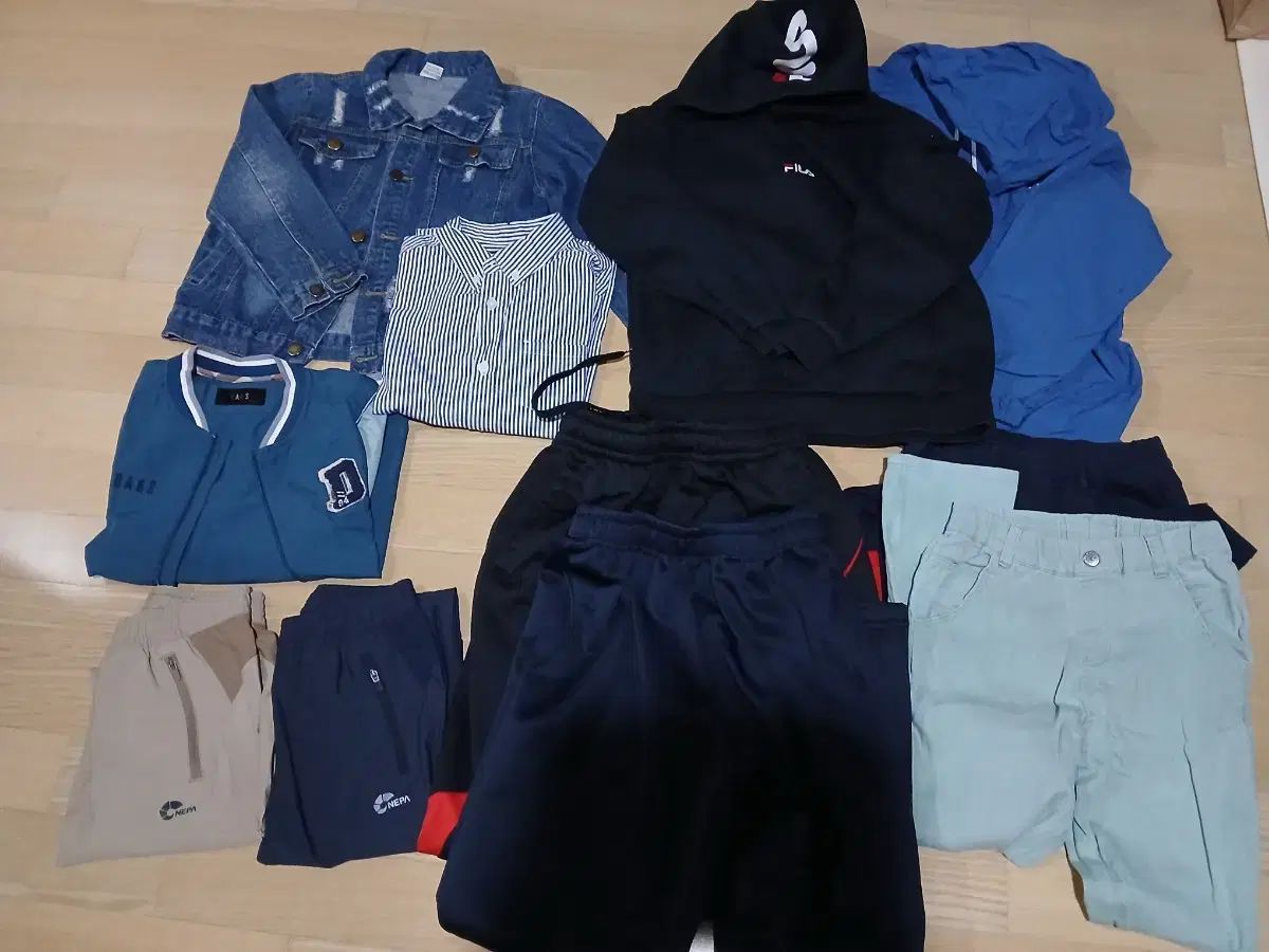 男児 洋服コレクション 130 140 デニムジャケット|シャツ|パンツ