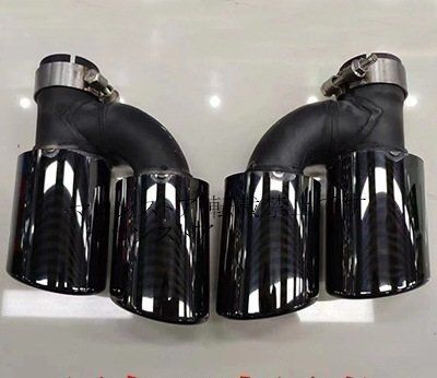 アウディ A5 A6 A7 マフラー マフラーカッター 2ｐ Bk