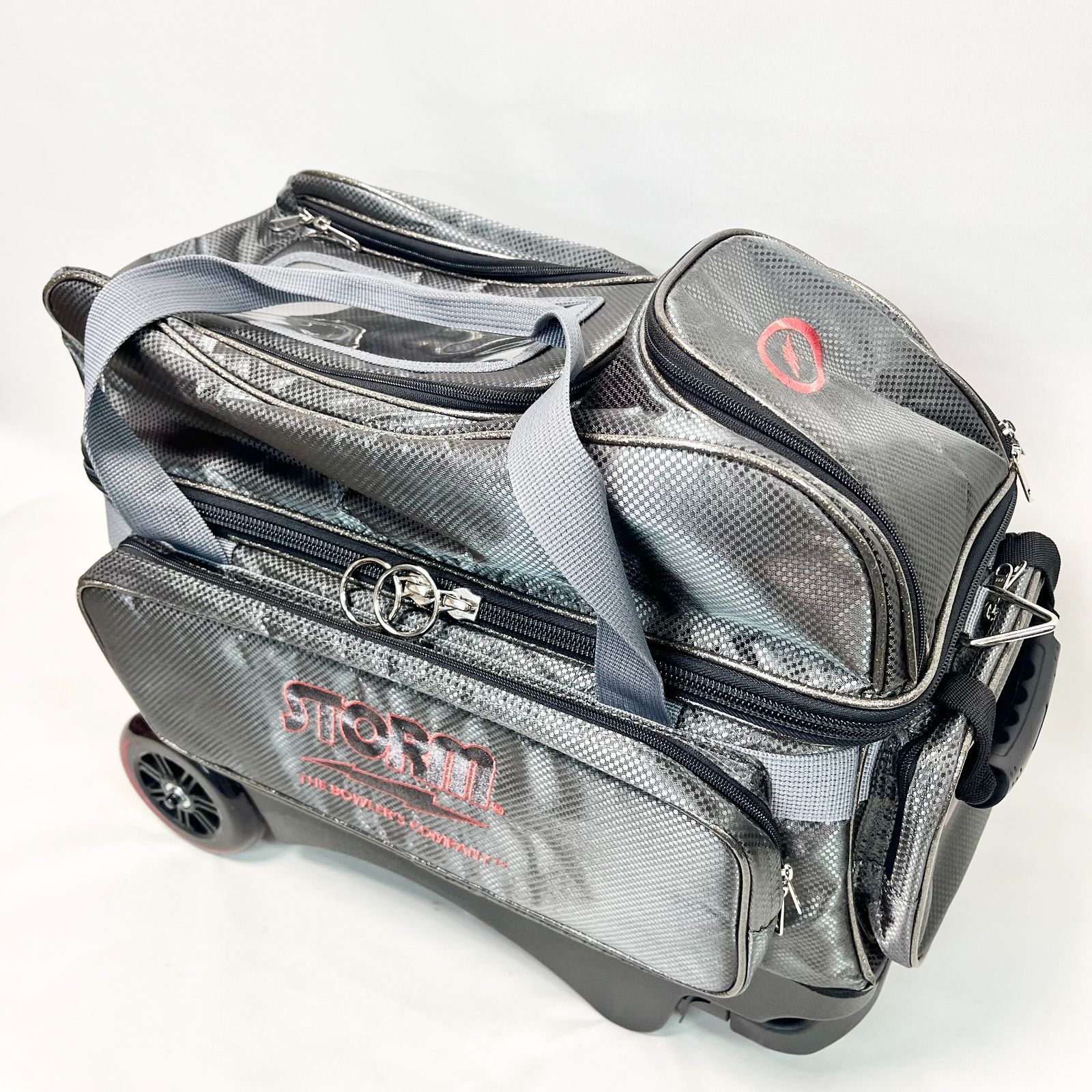 STORM ストーム 2ボール キャリーバッグ ROLLINNG THUNDER ローリングサンダー 約縦54cm横50cm幅36cm ボウリング ローラー 管理5B0620NZ-D4 STORM ROLLING THUNDER ボウリング バッグ 4個 STORM 乳臭い ストーム