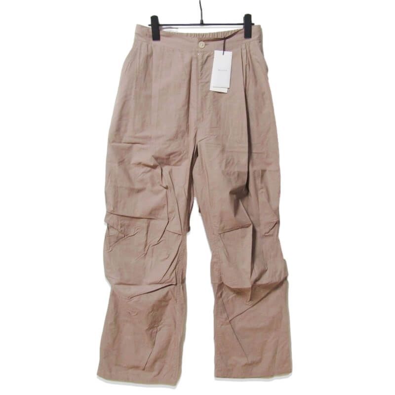 未使用 WELLDER ウェルダー Knee Tuck Wide Trousers WM22SPT11 ニー タック ワイド トラウザース イージーパンツ ブラウン 3 27108712