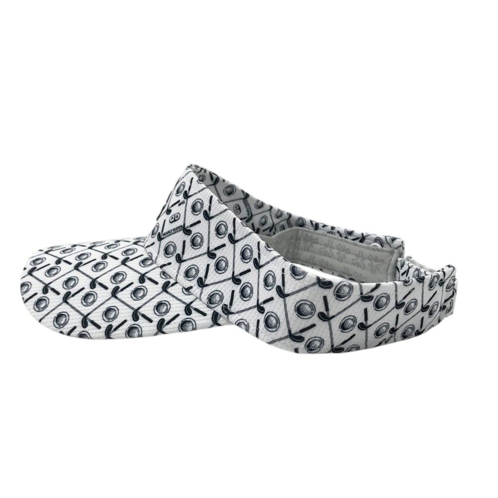 PEARLY GATES パーリーゲイツ 2025年モデル サンバイザー 接触冷感素材 総柄 ホワイト系 FR 240101503987 ゴルフウェア ストスト