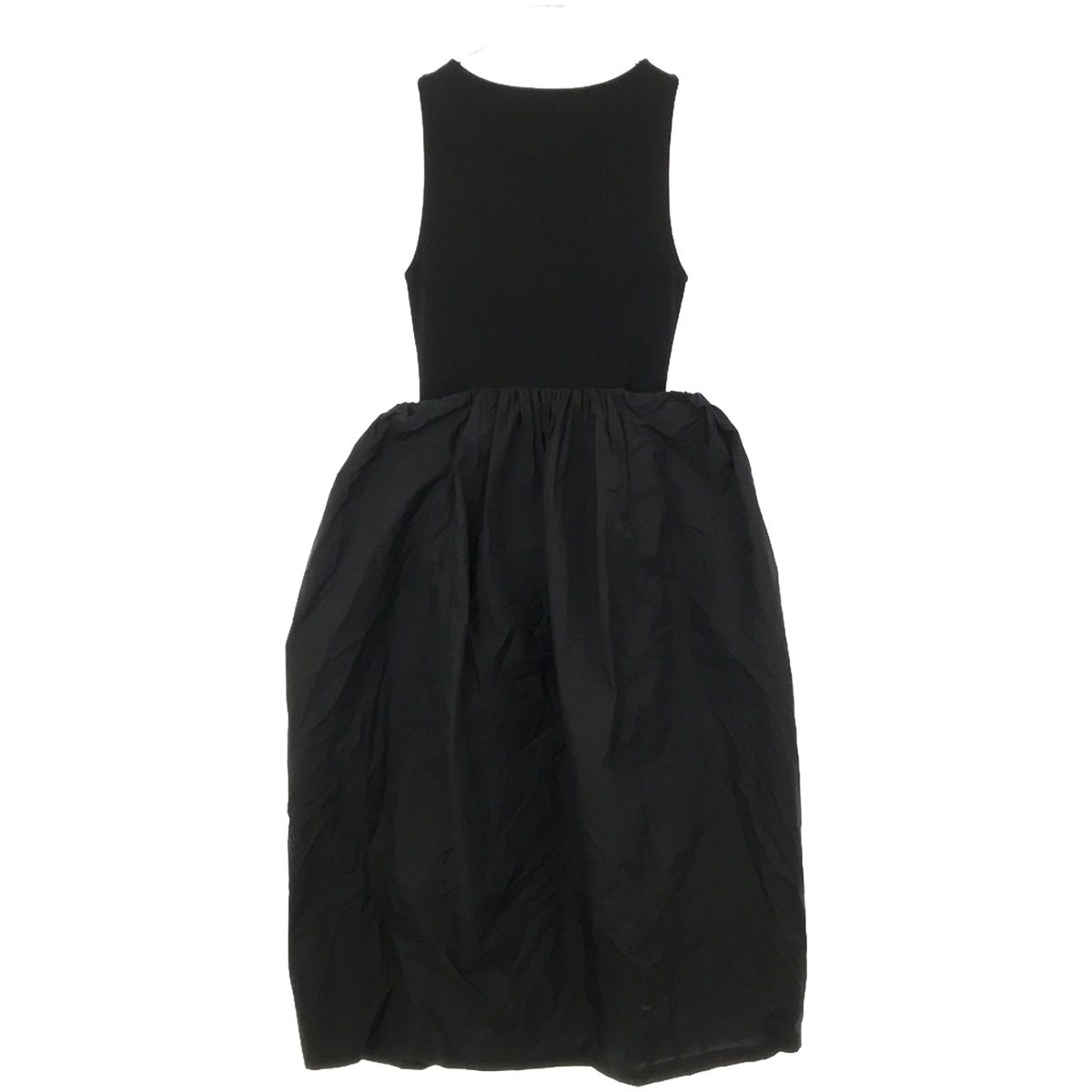 AMOMENTO アモーメント 22SS SHEER JERSEY DRESS ジャージーコンビ 