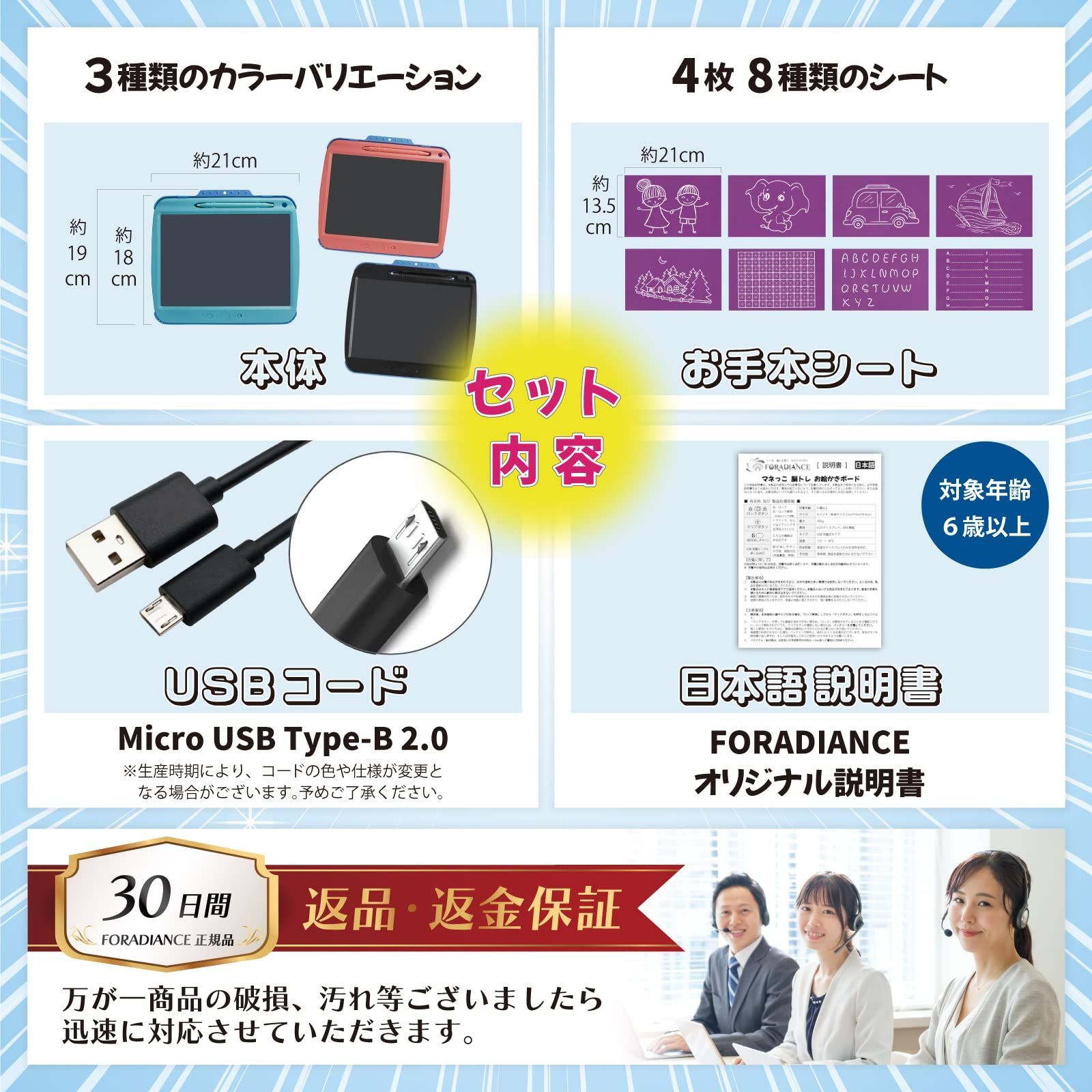 人気商品】(水色) 9インチ 生活防水 おえかきトレーサー デジタルメモ