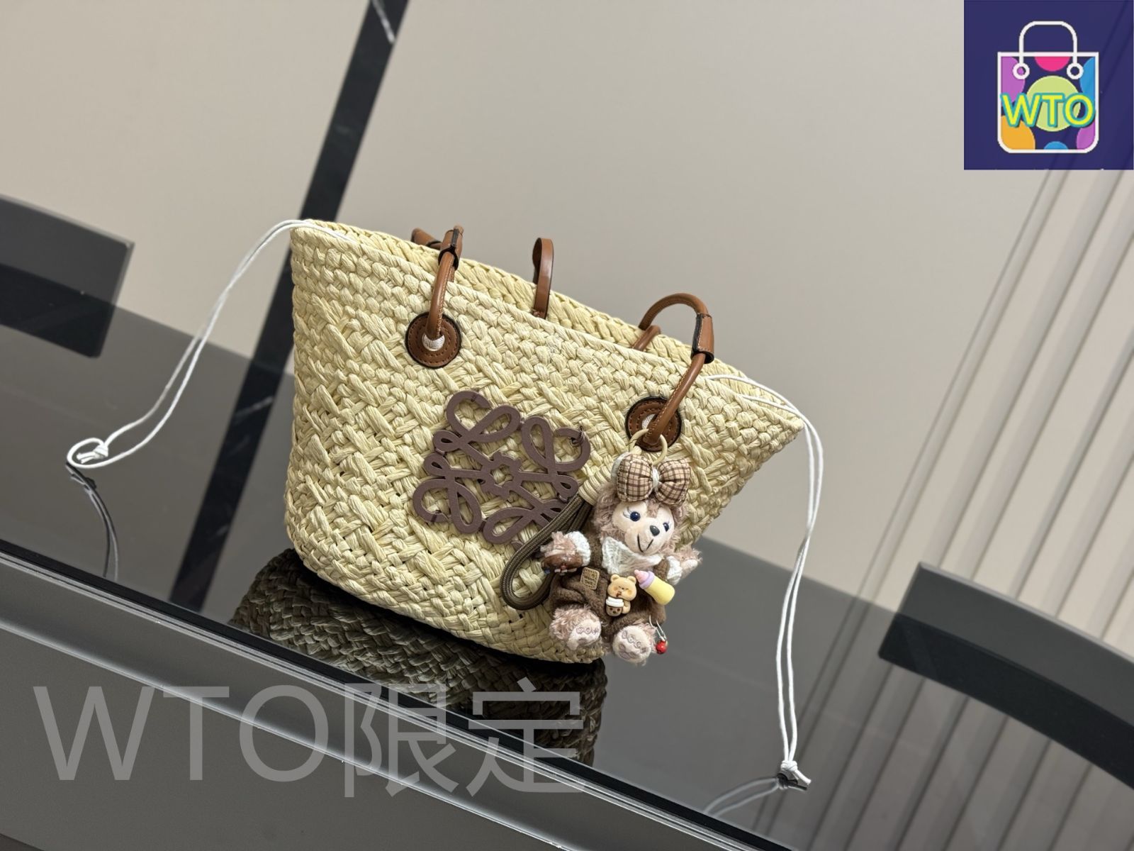 今日特価】Loewe ロエベ 草編みトートバッグシリーズ 自然な