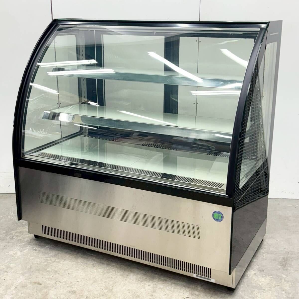 JCM RIT対面冷蔵ショーケース RITS-172T W1200×D680×H1215 100V 2～8℃ 2020年製 ケーキショーケース 業務用 厨房