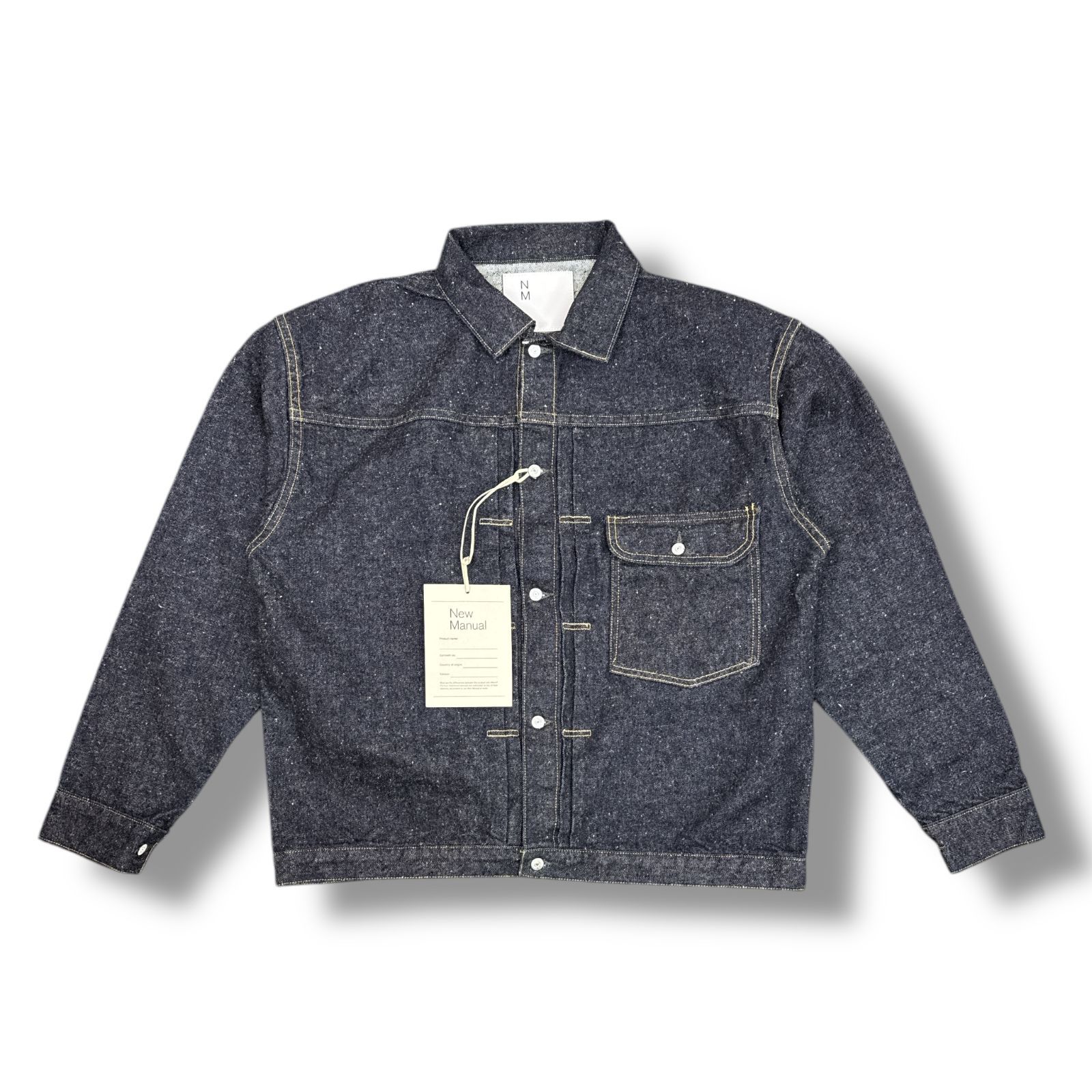 参考上代60500円 未使用品 New Manual #12 LV36's 1st T-BACK JACKET  ファーストトラッカージャケット Ｇジャン デニム ブルゾン ニューマニュアル JK-YY-0005 F 81081A4