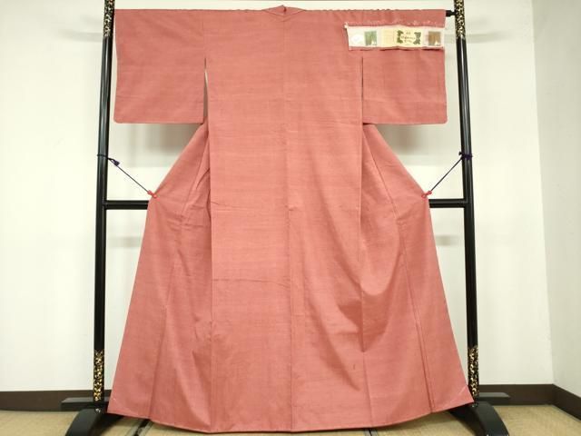 平和屋着物○本場染大島紬 切嵌文 正絹 逸品 AABA8252ck