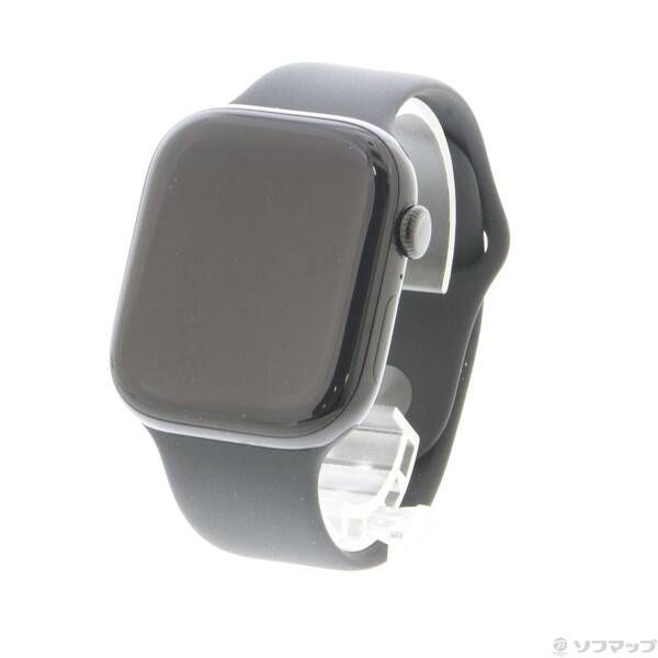 〔 品〕 Apple Watch Series 10 GPS 46mm ジェットブラックアルミニウムケース ブラックスポーツバンド 297