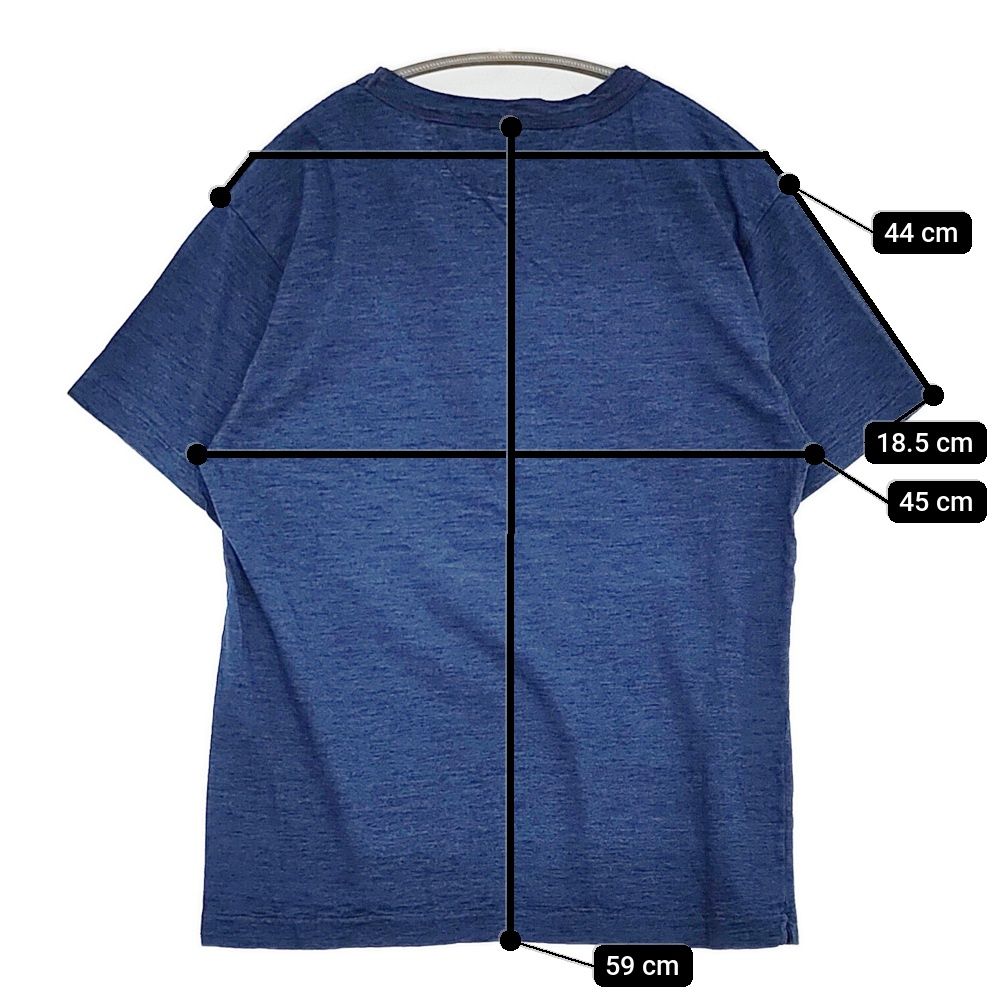 45rpm - 45R/45rpm 藍リネン ワイド インディゴ 長袖Ｔシャツ カットソー ロンＴ ネイビー レディース フォーティーファイブアールピーエム【中古】4-0727M∞ 45R 45rpm / フォーティーファイブアールピーエム インディゴ