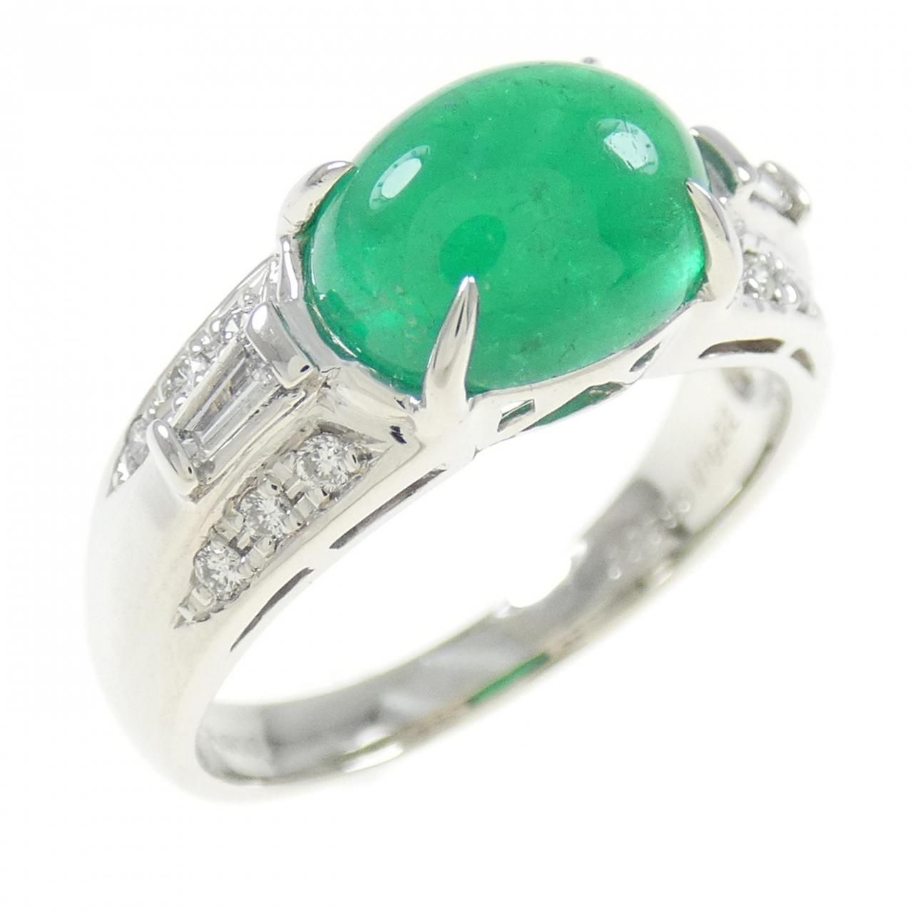 新品 エメラルド ダイヤモンド リング 0.22ct プラチナ - メルカリ PT 