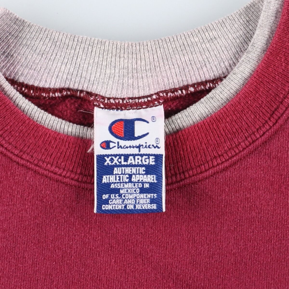 90年代 チャンピオン Champion AUTHENTIC ATHLETIC APPAREL 表起毛 ロゴスウェット トレーナー メンズL ヴィンテージ /eaa363997