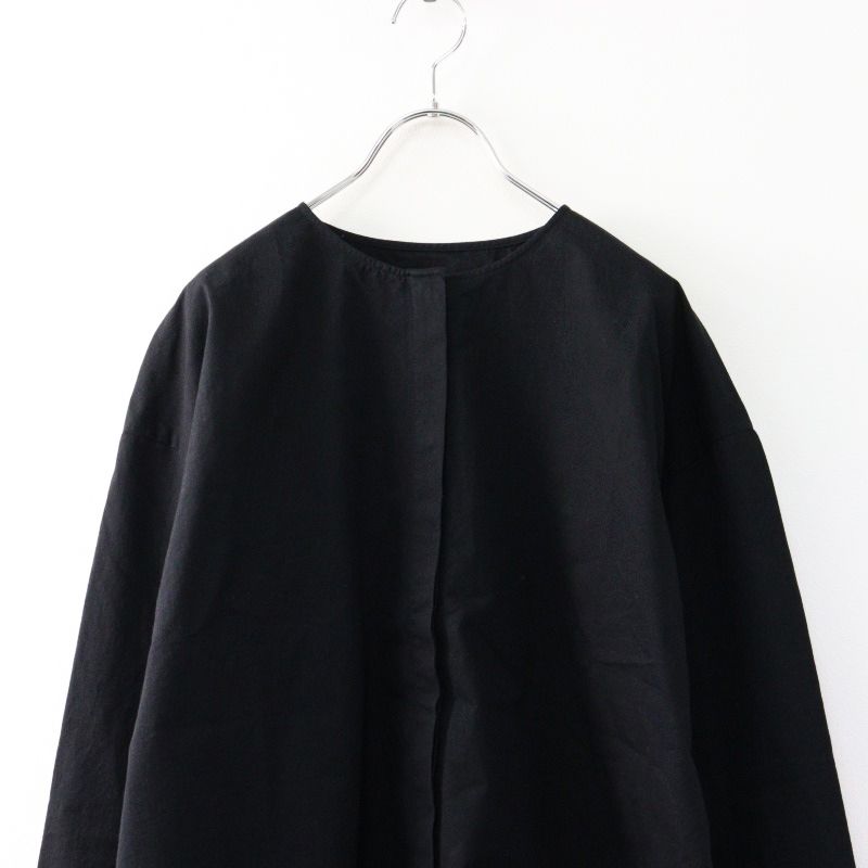 2024AW エヴァムエヴァ evameva E243T060 cotton nocollar shirt 高  