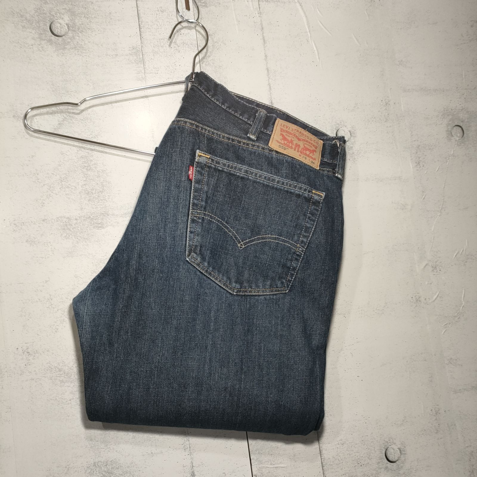 LEVI'S リーバイス 559 W38 L34 インディゴ ワイド バギー - メルカリ