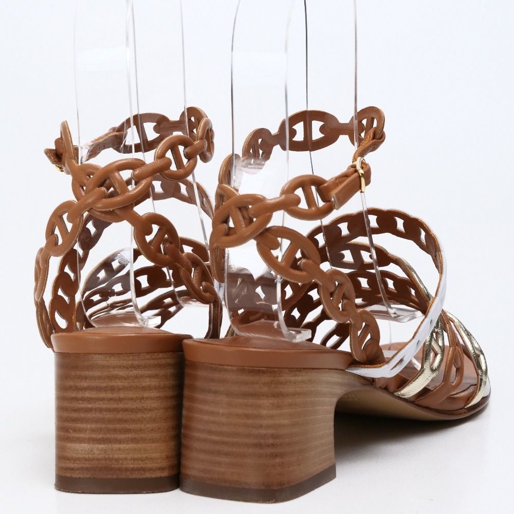 エルメス　ミュール Hermes サンダル Eze 30 sandal コルク 厚底 直営店ラッピング