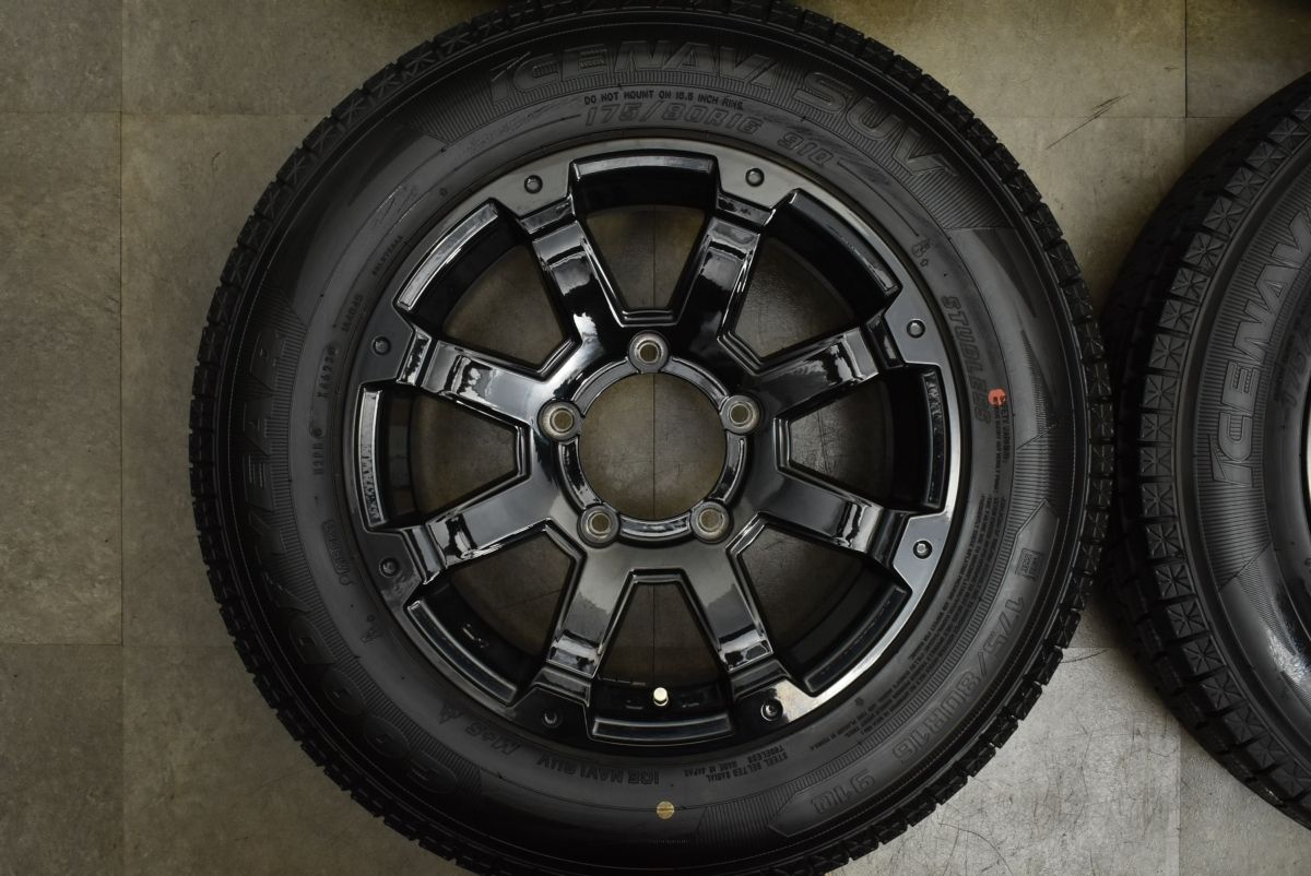 全品本物! バリ溝 ロックケリー MX-1 16in 5.5J 22 PCD139.7 グッドイヤー アイスナビSUV 175 80R16 ジムニー AZオフロード スタッドレス 可