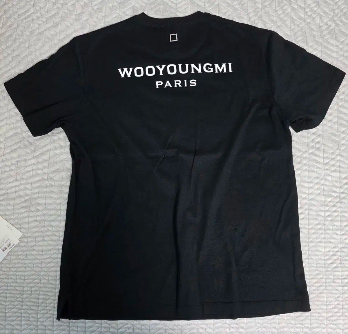 48 WOOYOUNGMI(ウーヨンミ) コットン バックロゴ 半袖 Tシャツ