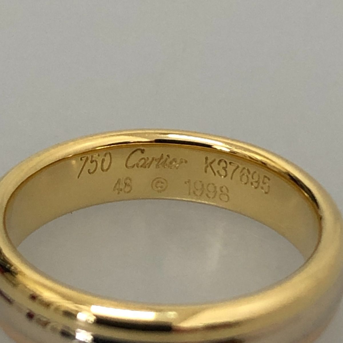 □□Cartier カルティエ ヴァンドーム 旧型リング 指輪 磨き処理済 K18/K18WG/K18PG