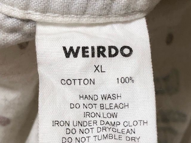 WEIRDO（ウィアード）FOLLIES L/S SHIRT 総柄 ネルシャツ【E1907-007