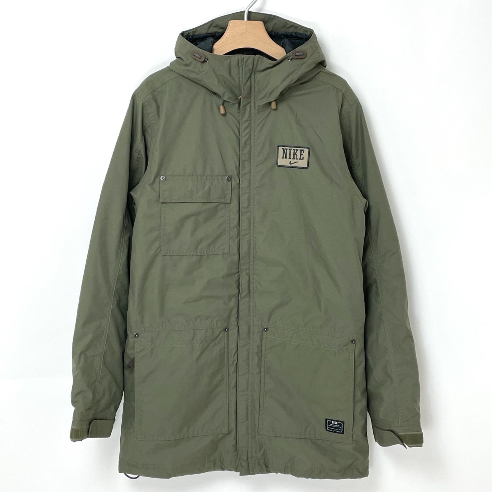 NIKE/ナイキ アーミーグリーン ウォータープルーフ スキーパーカー Sサイズ【PK-0001A-1127】