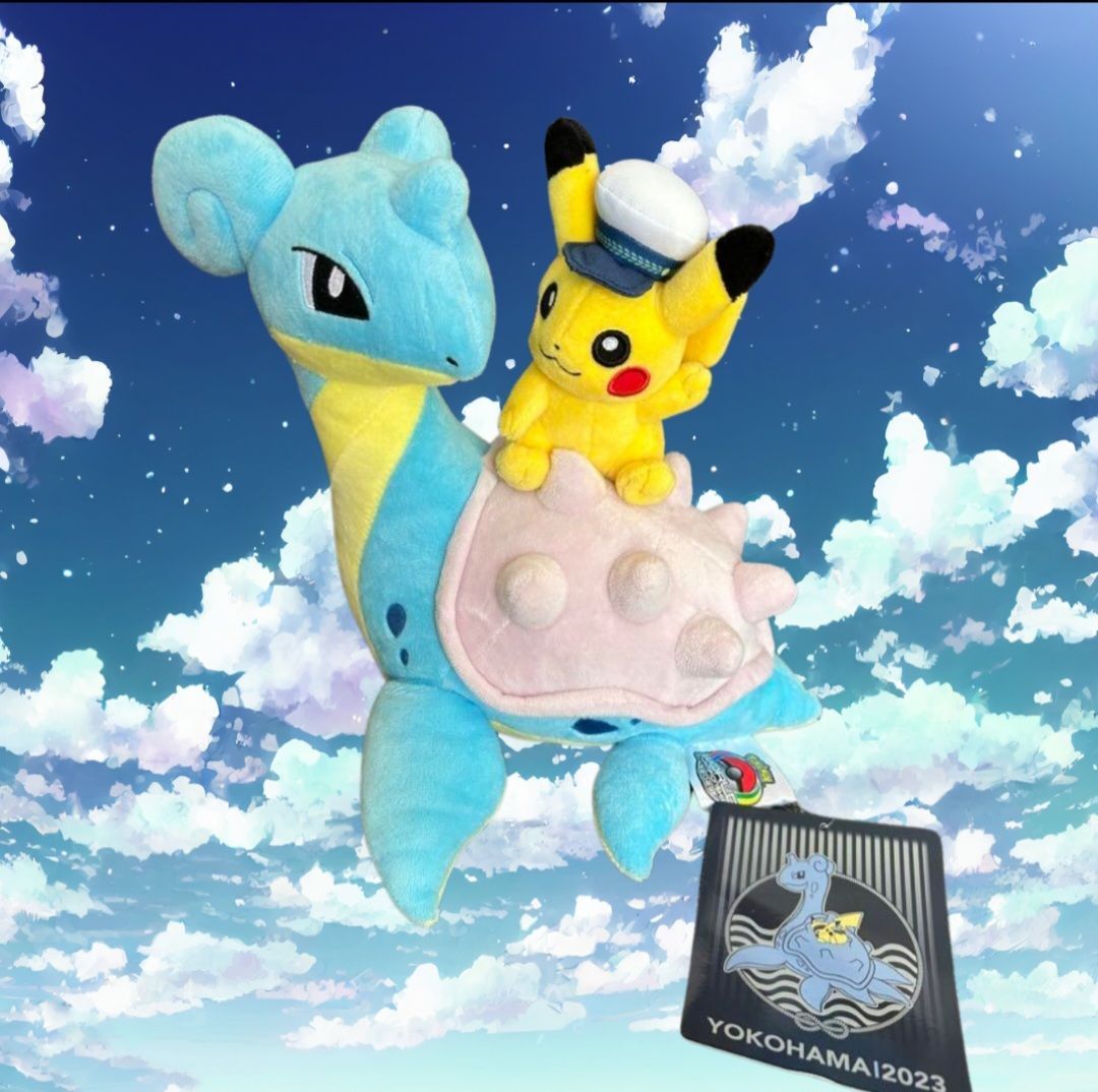 WCS2023 横浜 ぬいぐるみ ラプラス＆ピカチュウ 新品未使用ポケモン2023WCS横浜限定グッズ ピカチュウ&ラプラス