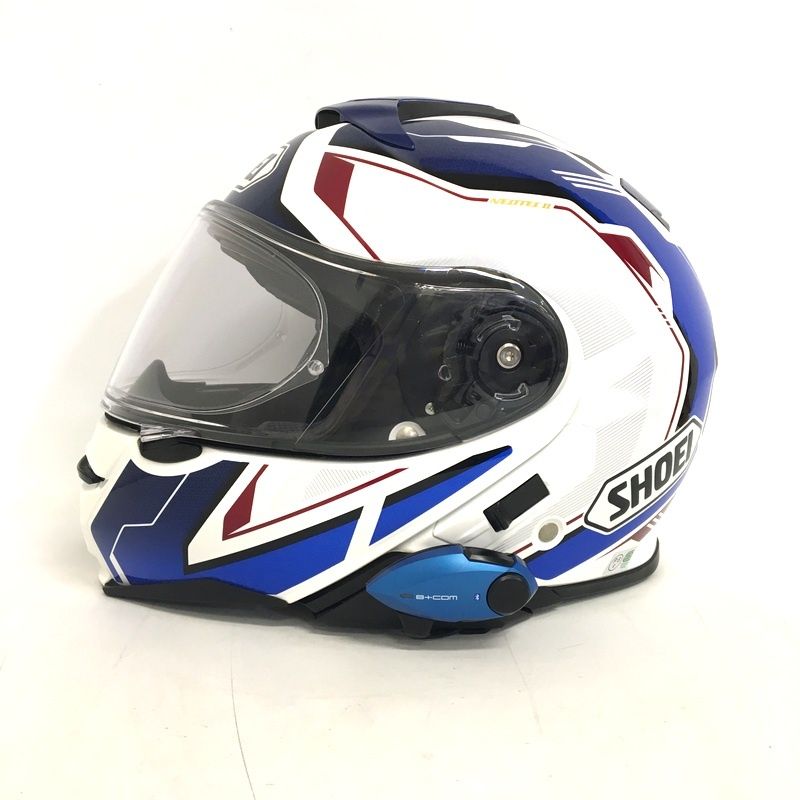  SHOEI ショウエイ NEOTEC 2 RESPECT システムヘルメット インカム付 除菌消臭済 Lサイズ ブルー レッド オートバイ ツーリング ライディング バイカー バイク用品 TA 3519 フルフェイス ヘルメット シールド