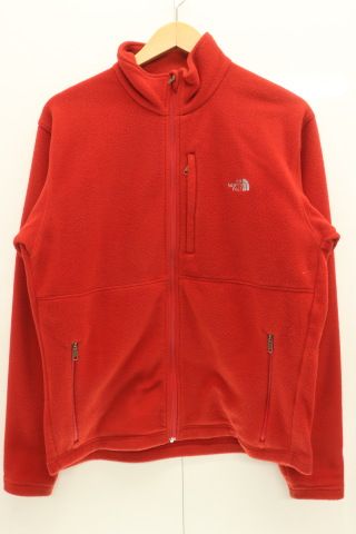 【中古】 THE NORTH FACE メンズフリースジャケット XL VERSA M Jacket  THE NORTH FACE  XL  赤 レッド  ロゴ