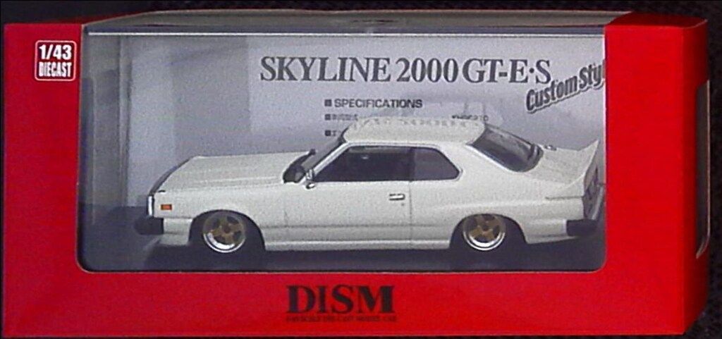 DISM スカイライン　HT 2000　GT-E 前期型カスタム　ホワイト DISM スカイライン HT 2000 GT-E 前期型カスタム ホワイト 1/43