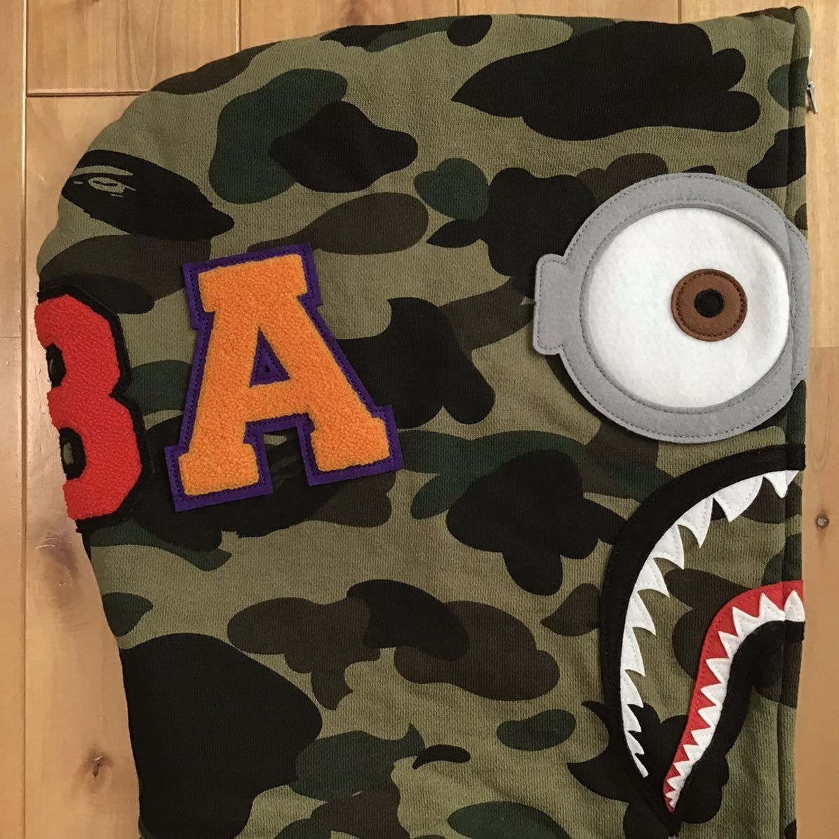 ミニオン シャーク パーカー Lサイズ a bathing ape BAPE camo