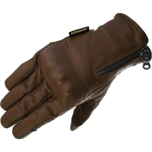 【新品・5営業日で発送】コミネ(Komine) GK-850 Leather Winter Short Gloves Z series Brown 3XL 品番:06-850／BR／3XL