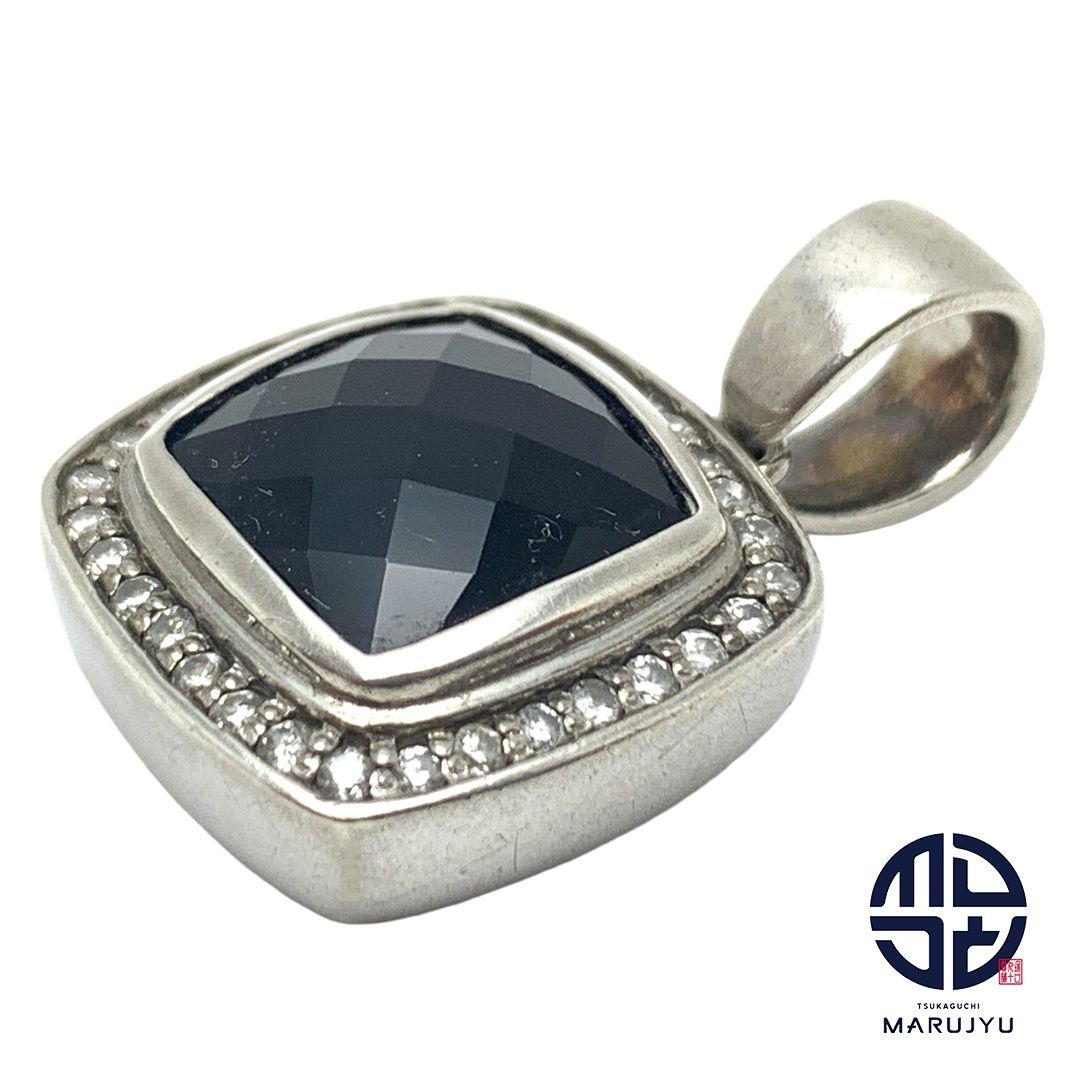 JUSTIN DAVIS ジャスティンデイビス 925 SILVER シルバー オニキス ダイヤ0.43ct M.TS ペンダントトップ チャーム ジュエリー アクセサリー ブランド