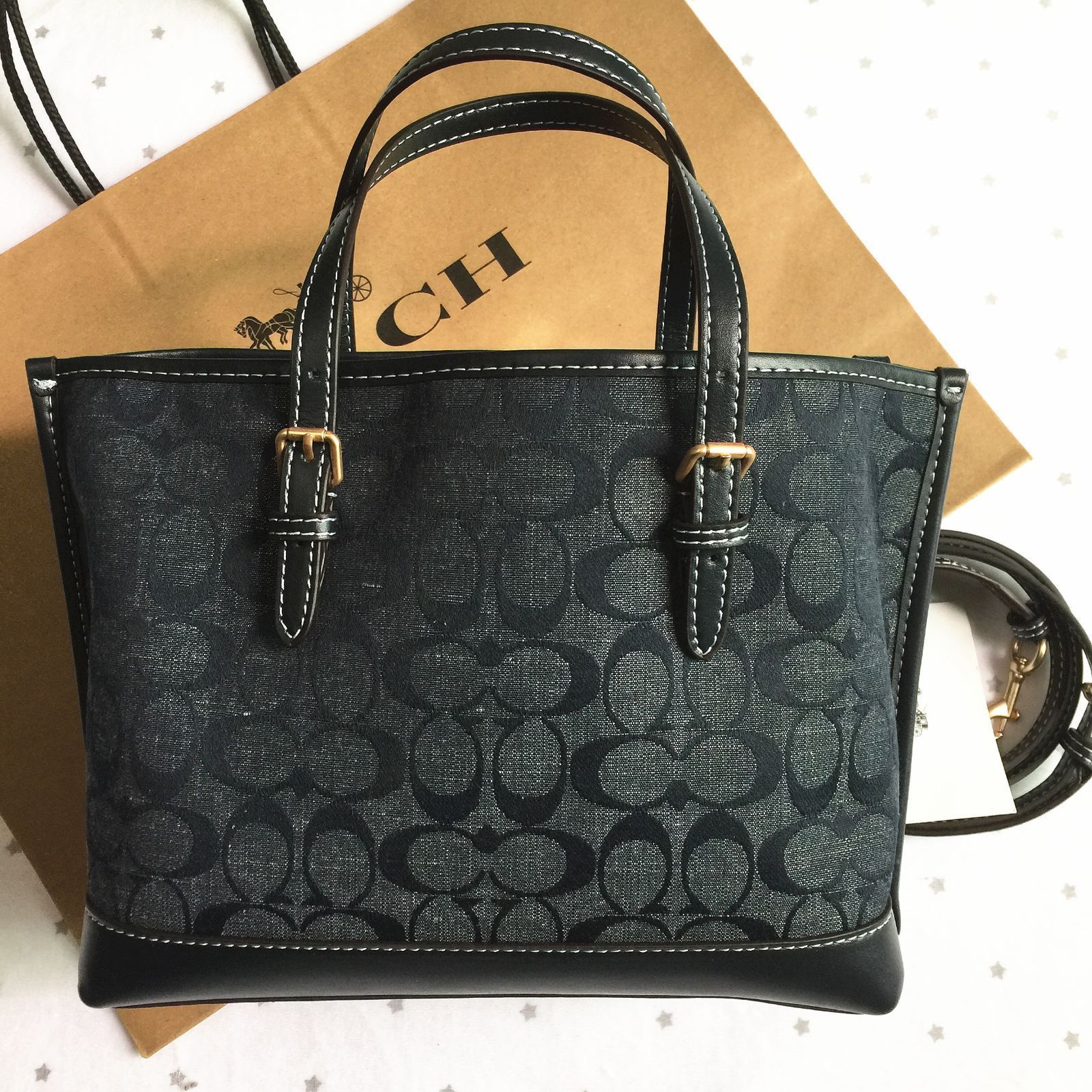 COACH コーチバッグ CH228 デニム ハンドバッグ ショルダーバッグ トートバッグ レディース アウトレット品 新品未使用 - メルカリ