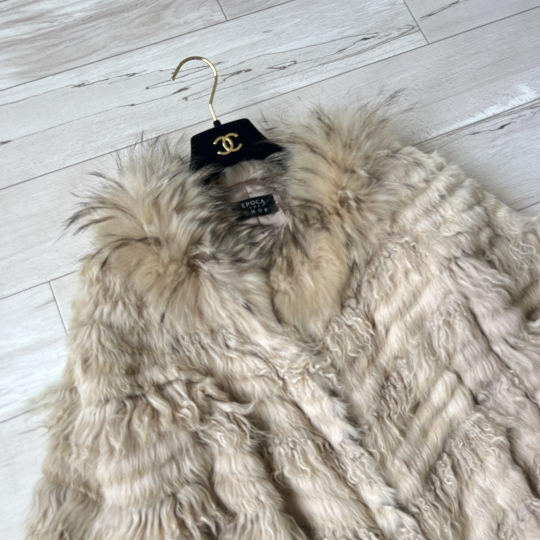 EPOCA エポカ リアルファー ポンチョ風毛皮コート