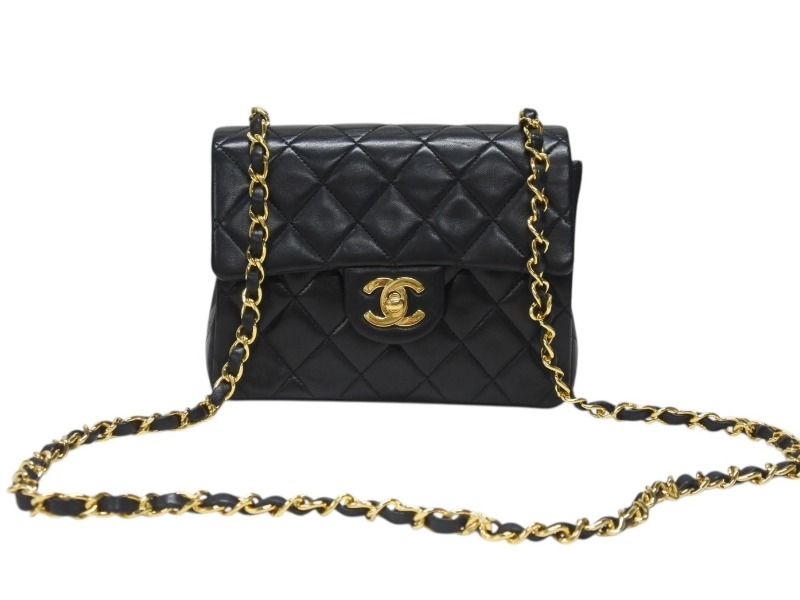 【美品】シャネル CHANEL コインケース マトラッセ 17番台 ラムスキン CHANEL シャネル マトラッセ コインケース ラムスキン