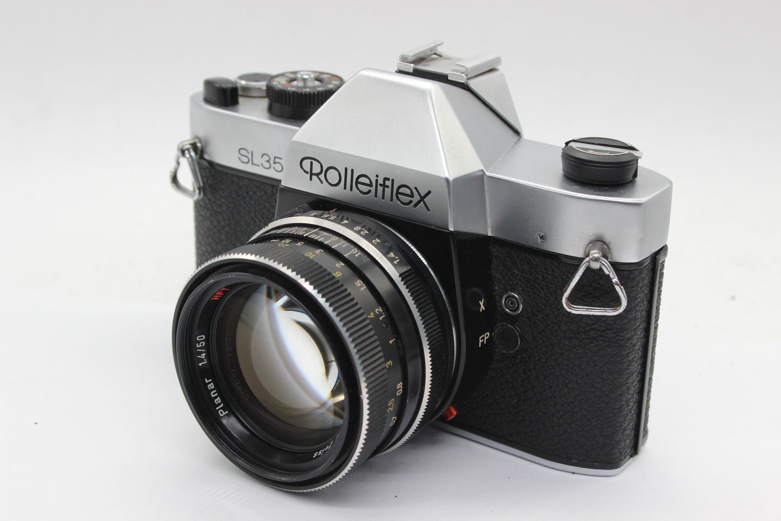返品保証】 ローライ Rolleiflex SL35 シルバー Planar HFT 50mm F1.4 