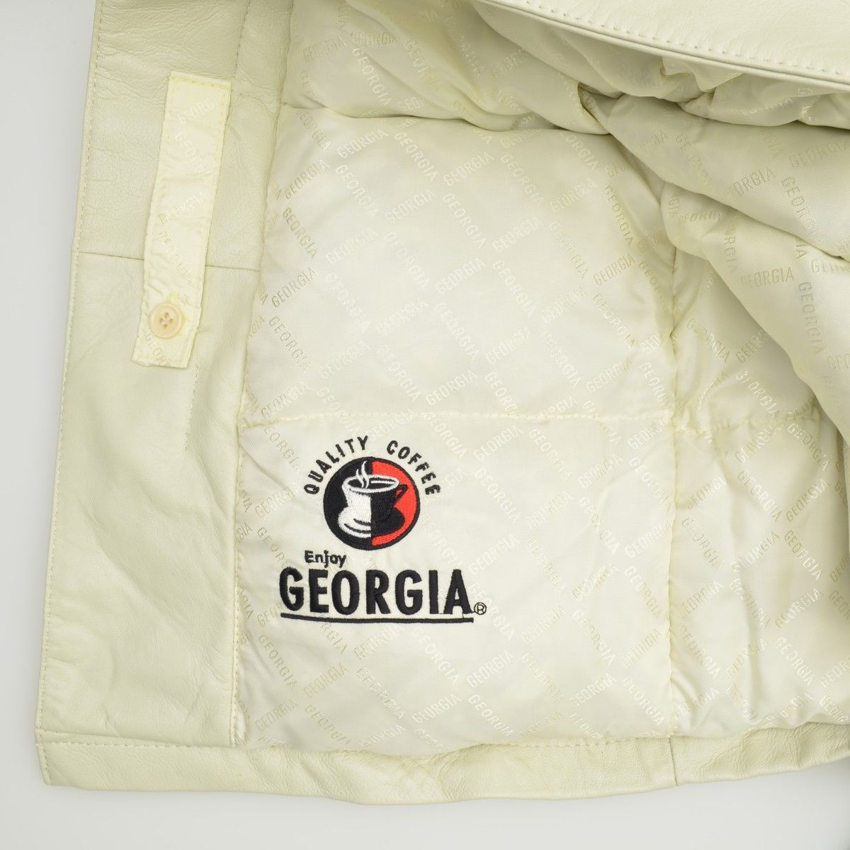 GEORGIA ジョージア コート ベージュ系 非売品 ラム革 イタリア製 