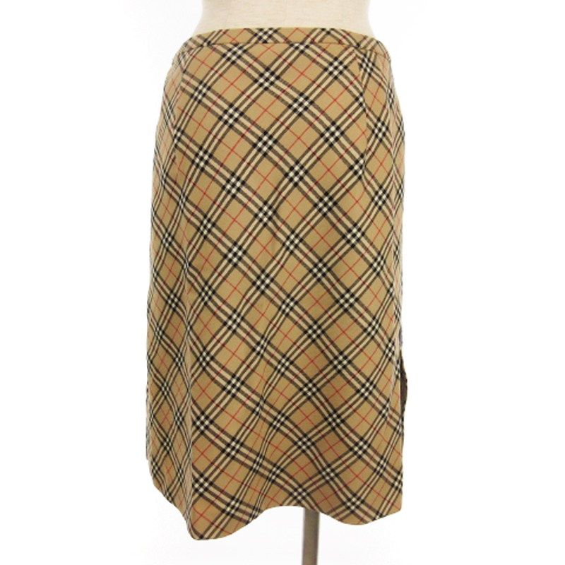 バーバリーブルーレーベル BURBERRY BLUE LABEL 台形 スカート ひざ丈 