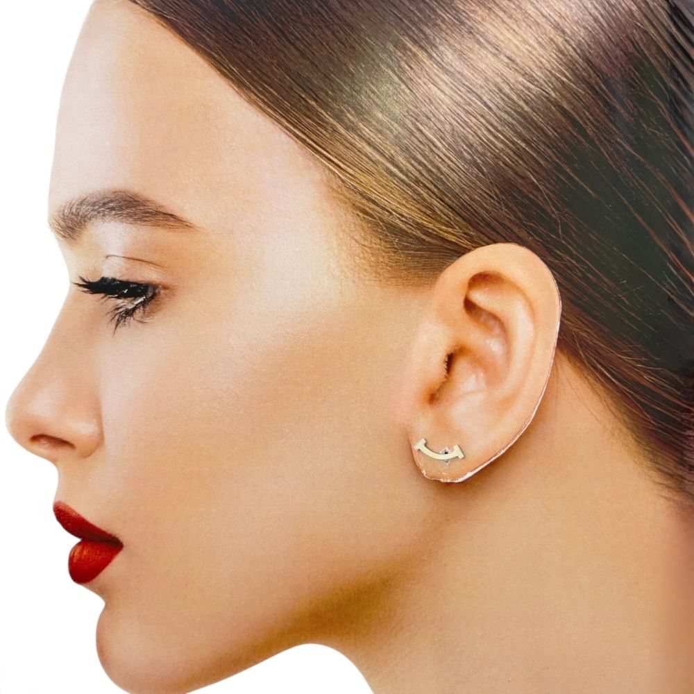 ティファニー Tスマイル ピアス 18金 K18ホワイトゴールド レディース TIFFANY-Co. ティファニー