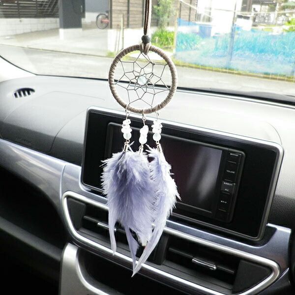 17時まで 当日発送 ドリームキャッチャー 車 カー用品 ルームミラー 