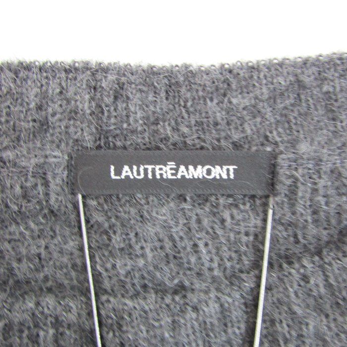 ロートレアモン ニットベスト モヘヤ混  ブランド トップス 日本製 レディース 38サイズ グレー系 LAUTREAMONT LAUTREAMONT - ロートレアモン ニットベスト モヘヤ混 ブランド