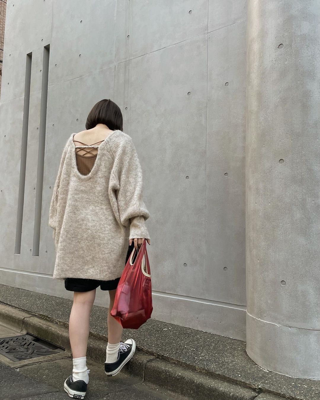 楽天 新品、未使用 Kastane メランジVあきニットプルオーバー 2022AW