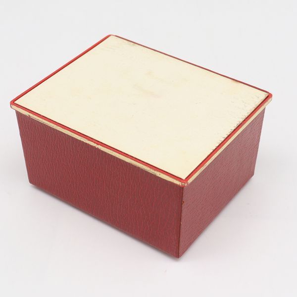 良品 オメガ アンティーク 空箱/BOX 腕時計用 レッドカラー レディース